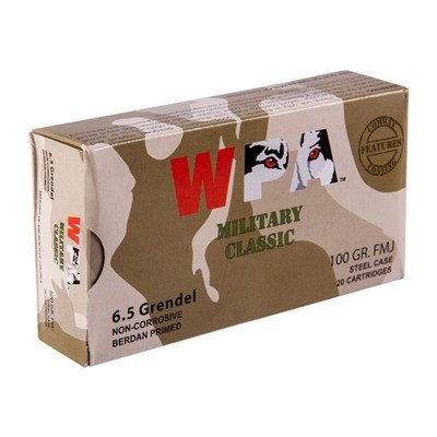Wolf Military Classic Ammo 6.5mm Grendel 100gr Fmj – Primary Tactical