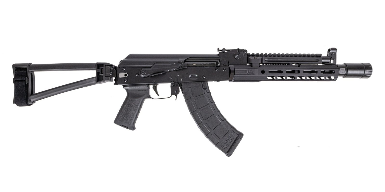 PSA AK-104 Triangle Side Folding Pistol with Triangle Brace, PSA-SLR ...